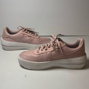 Nike Air Force 1 Platform Pink Oxford Size 8